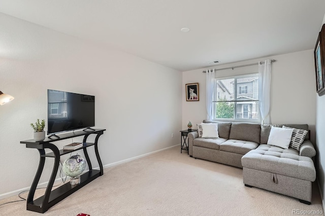 21837 E Stanford Cir, Aurora, CO 80015 - living area featuring light colored carpet and baseboards