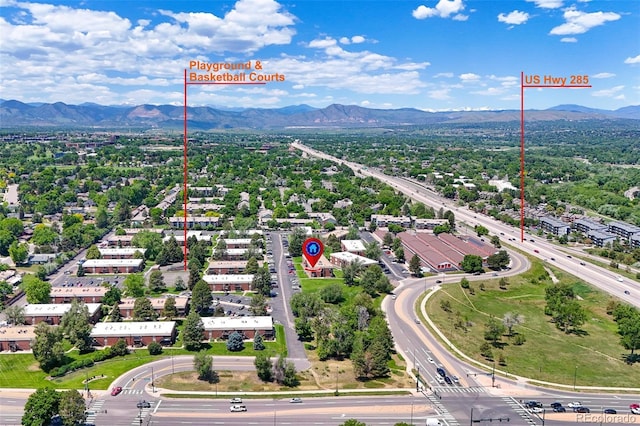 3613 S Sheridan Blvd Unit 10, Denver, CO 80235 - bird's eye view of mountains and a major roadway