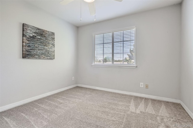 9653 Deerhorn Ct Unit 143, Parker, CO 80134 - carpeted empty room with ceiling fan and baseboards
