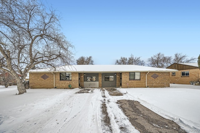 view of ranch-style home