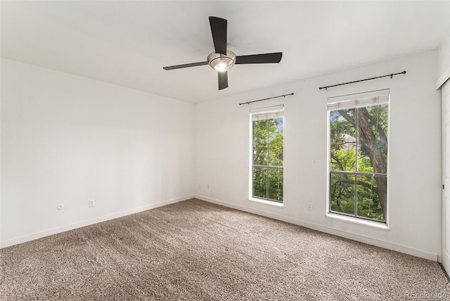 3550 S Harlan St Unit 105, Denver, CO 80235 - carpeted empty room with baseboards and a ceiling fan