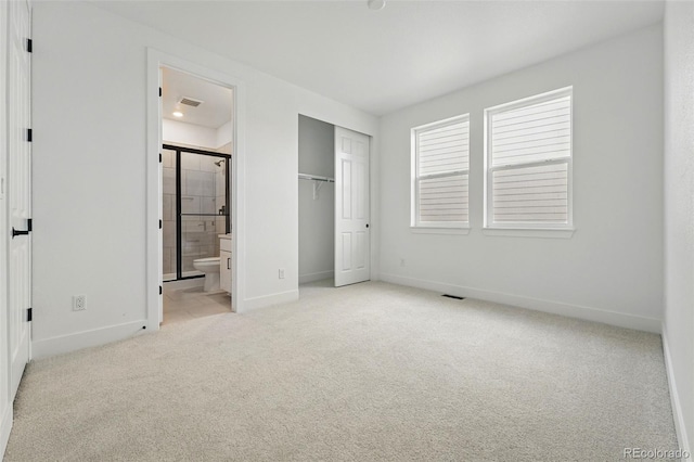 16549 Black Rose Cir, Parker, CO 80134 - unfurnished bedroom with light colored carpet, visible vents, a closet, and baseboards