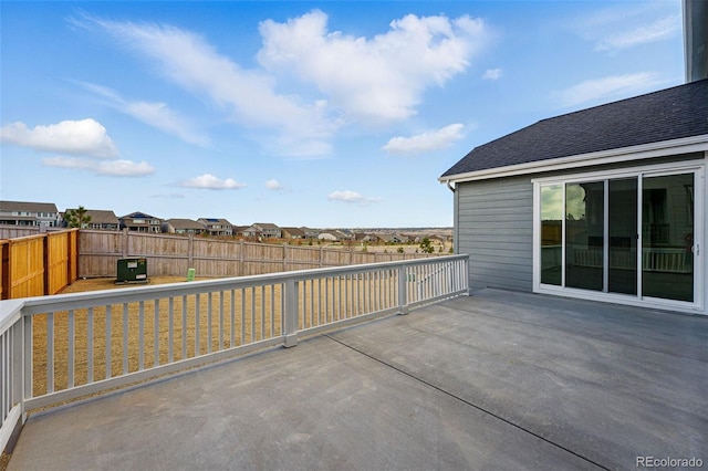 16549 Black Rose Cir, Parker, CO 80134 - view of patio / terrace featuring a fenced backyard and a residential view