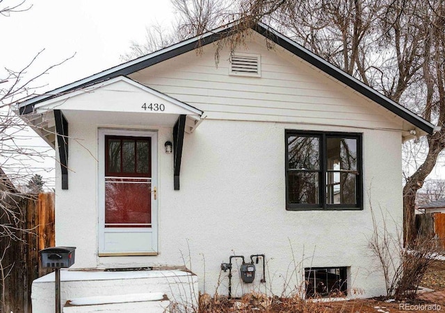 view of front of house with stucco siding