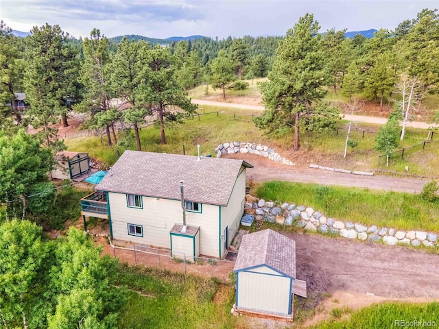 162 Pine Trl, Bailey, CO 80421 - view from above of property with a forest