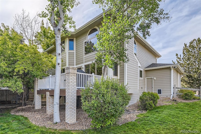 360 Morning Star Ln, Lafayette, CO 80026 - view of home's exterior with a wooden deck