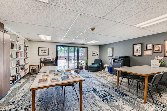 460 S Marion Pkwy Unit 102, Denver, CO 80209 - dining space featuring a paneled ceiling and a desk