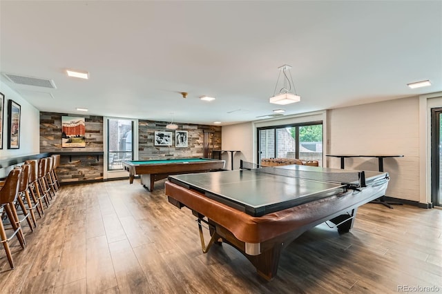 460 S Marion Pkwy Unit 102, Denver, CO 80209 - recreation room featuring pool table and wood finished floors