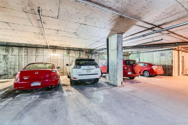 view of parking deck