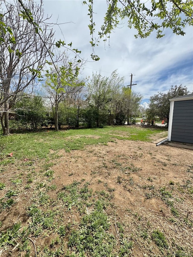 view of yard