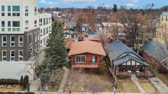 drone / aerial view featuring a residential view