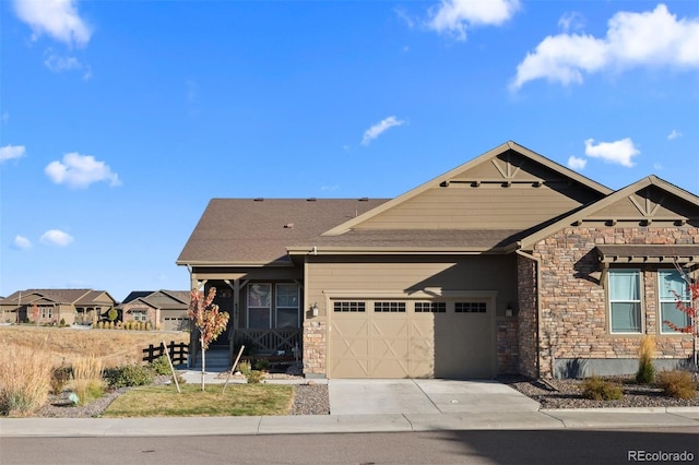 view of front of house featuring a garage