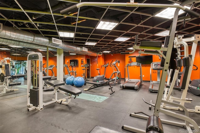 view of exercise room