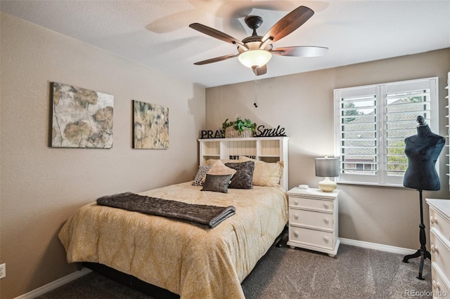 14417 W 57th Pl, Arvada, CO 80002 - bedroom featuring carpet floors, baseboards, and a ceiling fan