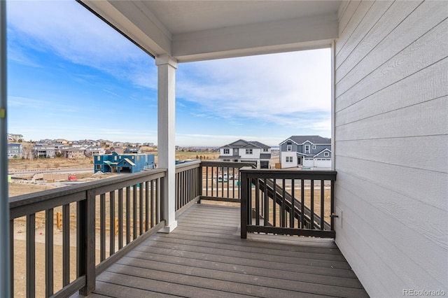 9314 Quartz St, Arvada, CO 80007 - wooden deck with a residential view