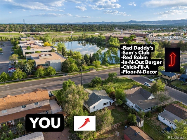 6801 W 52nd Ave, Arvada, CO 80002 - bird's eye view of a water and mountain view