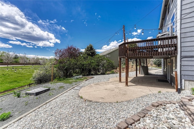 3630 Sawgrass Trl, Castle Rock, CO 80109 - view of yard featuring a patio and a deck