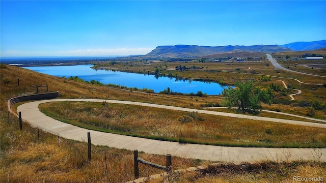 18355 W 59th Dr, Golden, CO 80403 - drone / aerial view of a water and mountain view