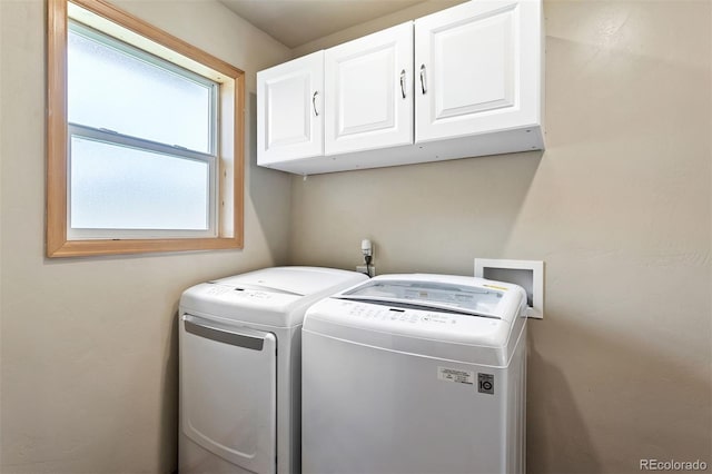 116 County Road 414, Granby, CO 80446 - washroom with cabinet space and washer and clothes dryer