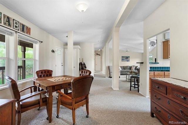 116 County Road 414, Granby, CO 80446 - dining area featuring light carpet and ceiling fan