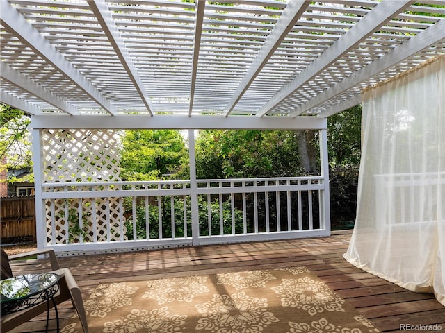 8908 Jellison Ct, Westminster, CO 80021 - view of patio / terrace featuring a wooden deck and a pergola