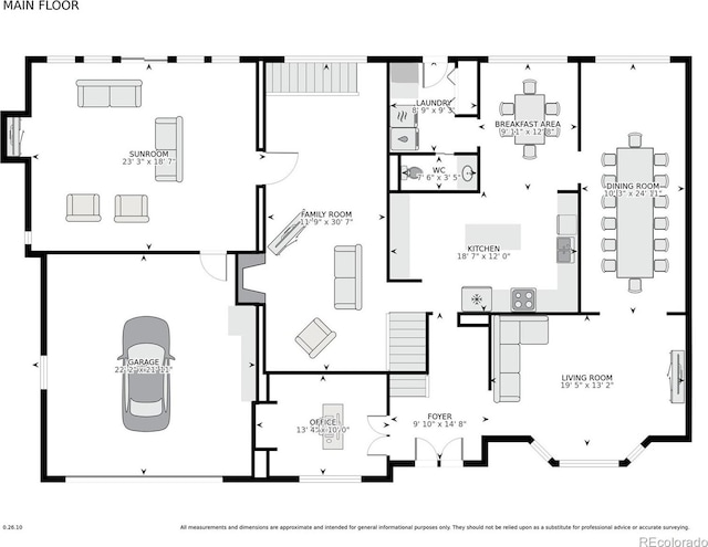 7129 S Marshall St, Littleton, CO 80128 - view of floor plan / room layout