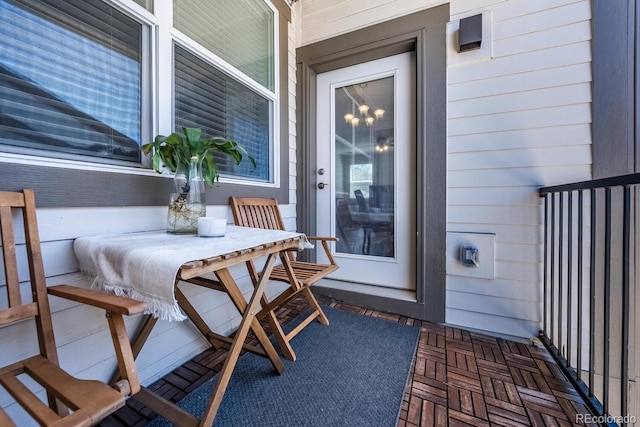 balcony with a porch