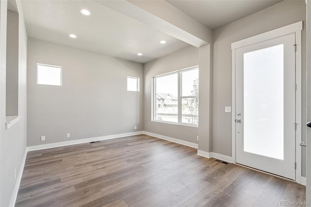 21022 E 63rd Dr, Aurora, CO 80019 - entrance foyer with light hardwood / wood-style flooring