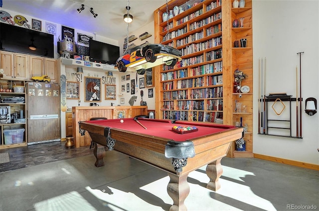 123 Halleys Ave Unit C, Poncha Springs, CO 81242 - rec room featuring finished concrete floors and pool table