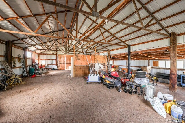 39045 Big Springs Rd, Rush, CO 80833 - garage featuring metal wall