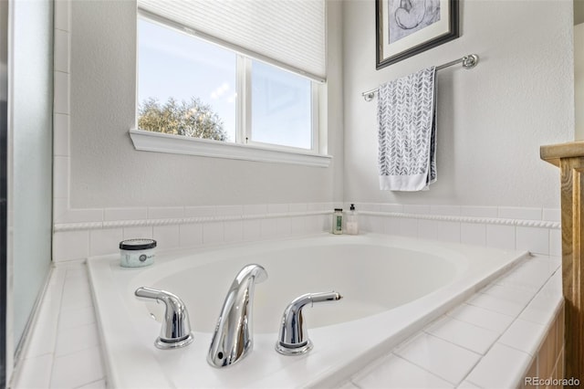 bathroom featuring a bath