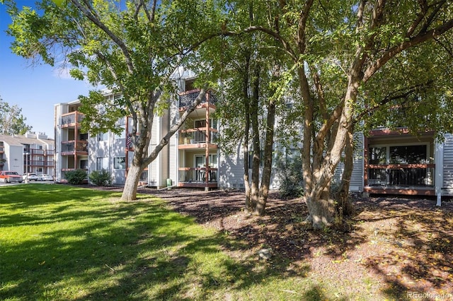 exterior space with a lawn