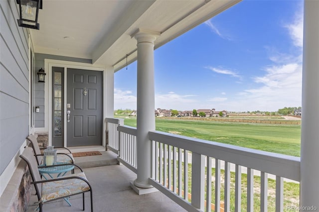 view of balcony