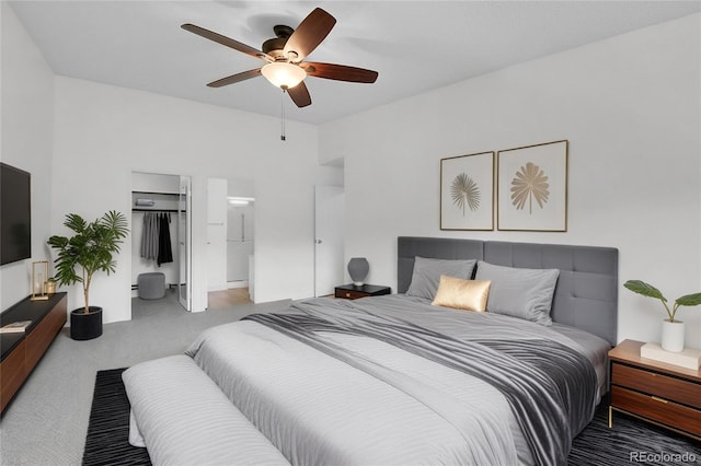 9655 E Center Ave Unit 9D, Denver, CO 80247 - carpeted bedroom featuring a ceiling fan