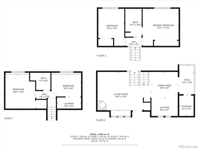 16986 E Piedmont Dr Unit A, Aurora, CO 80015 - view of home floor plan