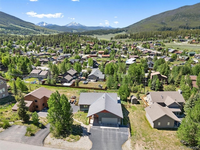 222 Idlewild Dr, Dillon, CO 80435 - aerial view of residential area with a mountain backdrop
