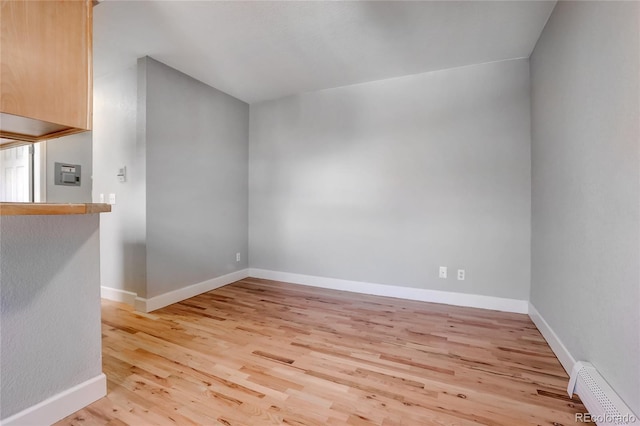 interior space featuring light hardwood / wood-style floors