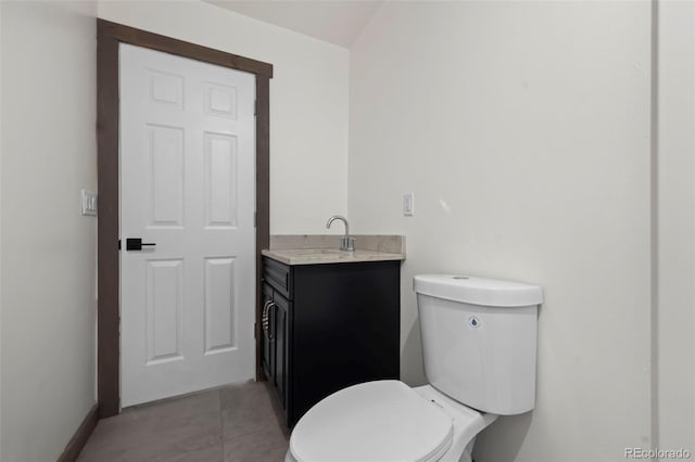 46 Silver Creek Rd, Idaho Springs, CO 80452 - half bathroom with vanity and tile patterned flooring