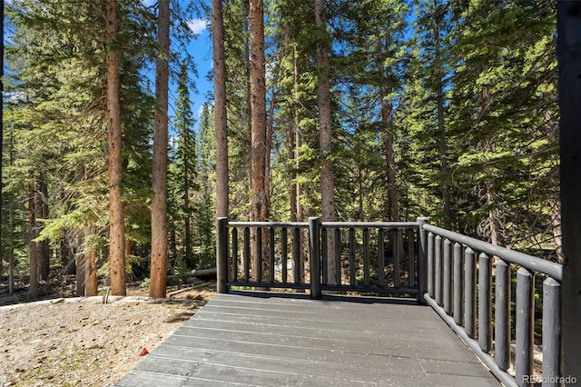 46 Silver Creek Rd, Idaho Springs, CO 80452 - deck featuring a view of trees
