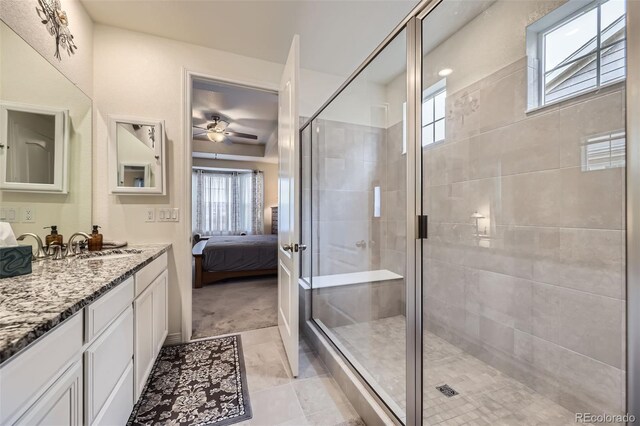 15211 Quince St, Thornton, CO 80602 - bathroom with plenty of natural light, ensuite bath, and a shower stall
