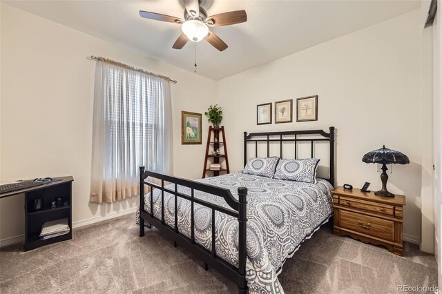 15211 Quince St, Thornton, CO 80602 - bedroom with carpet, baseboards, and ceiling fan