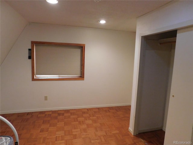 11003 US Highway 160, Del Norte, CO 81132 - unfurnished bedroom with recessed lighting, a closet, and baseboards