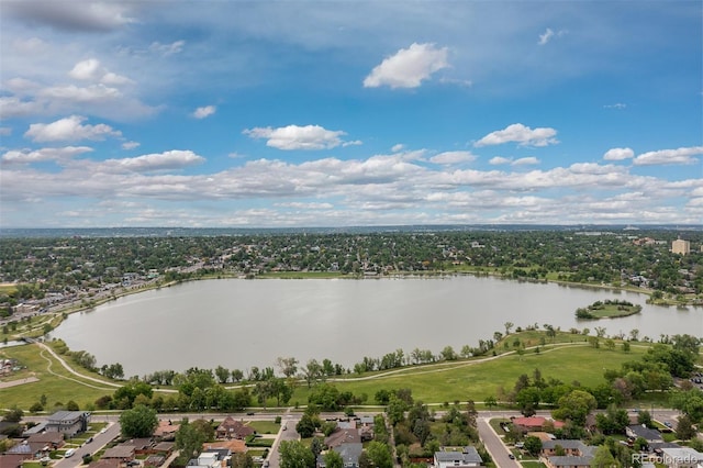 1820 Newland Ct Unit 310, Lakewood, CO 80214 - aerial view of residential area with a nearby body of water