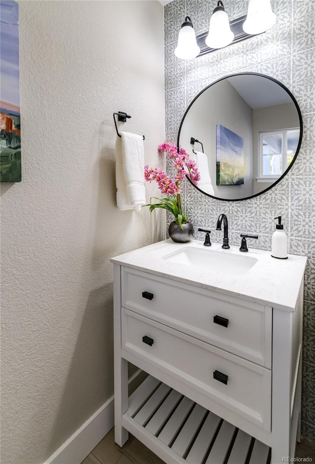 bathroom featuring vanity