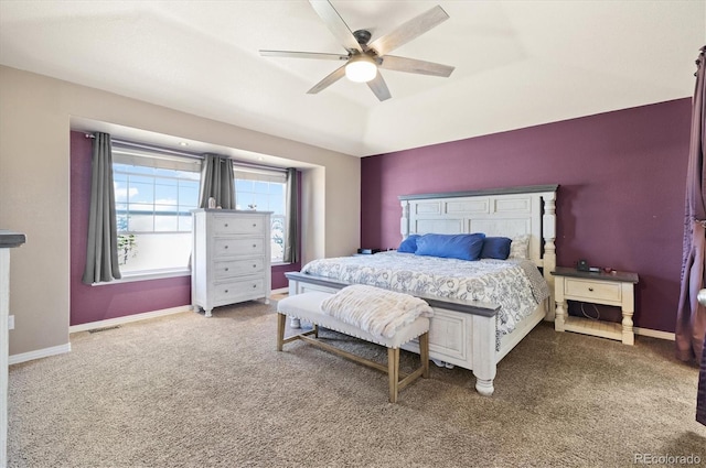 56330 E 37th Ct, Strasburg, CO 80136 - bedroom with ceiling fan, carpet floors, visible vents, and baseboards