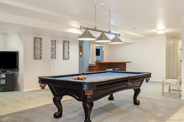 56330 E 37th Ct, Strasburg, CO 80136 - playroom featuring baseboards, light colored carpet, and billiards