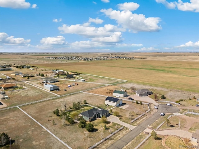 56330 E 37th Ct, Strasburg, CO 80136 - birds eye view of property with a rural view