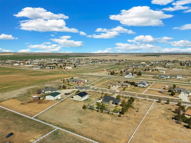 56330 E 37th Ct, Strasburg, CO 80136 - bird's eye view featuring a rural view and a residential view