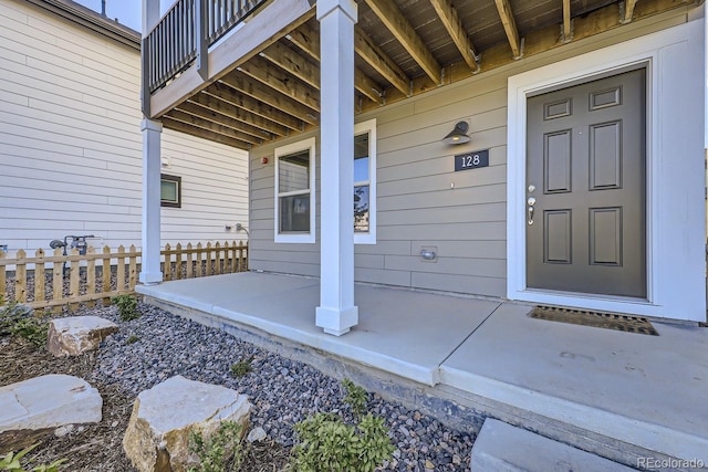 128 E Douglas St, Superior, CO 80027 - doorway to property with covered porch