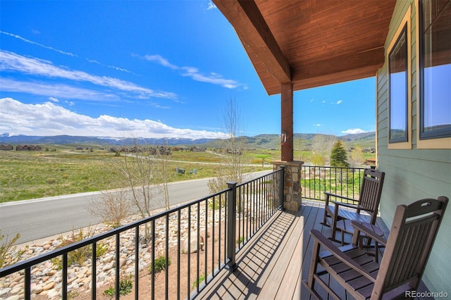 701 Saddle Ridge Cir, Granby, CO 80446 - balcony with a mountain view and a view of rural / pastoral area